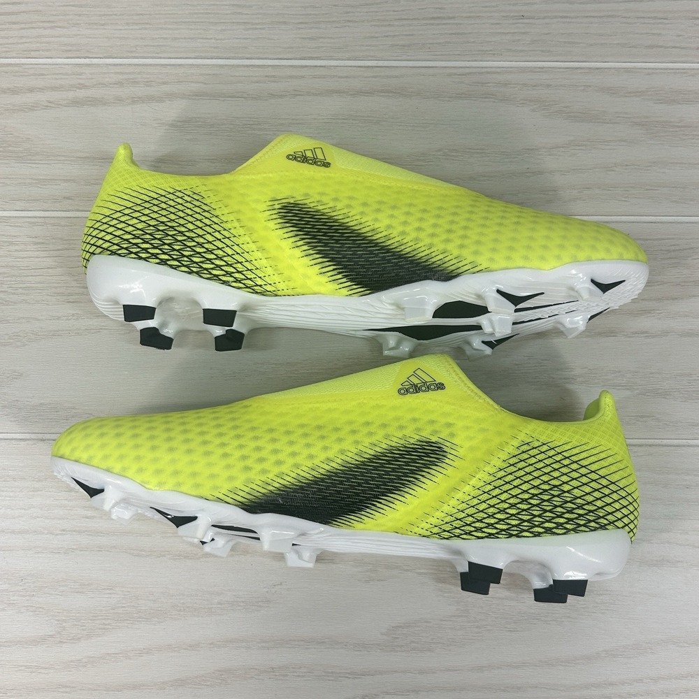 Adidas X Ghosted.3 Laceless FG Men's Size 13 Soccer Cleats Solar Yellow FW6969 - Picture 4 of 8
